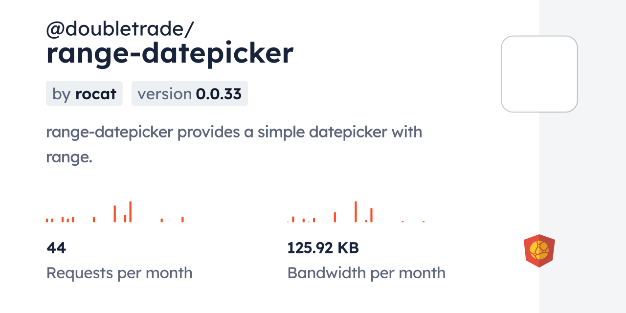 @doubletrade/range-datepicker CDN by jsDelivr - A CDN for npm and GitHub