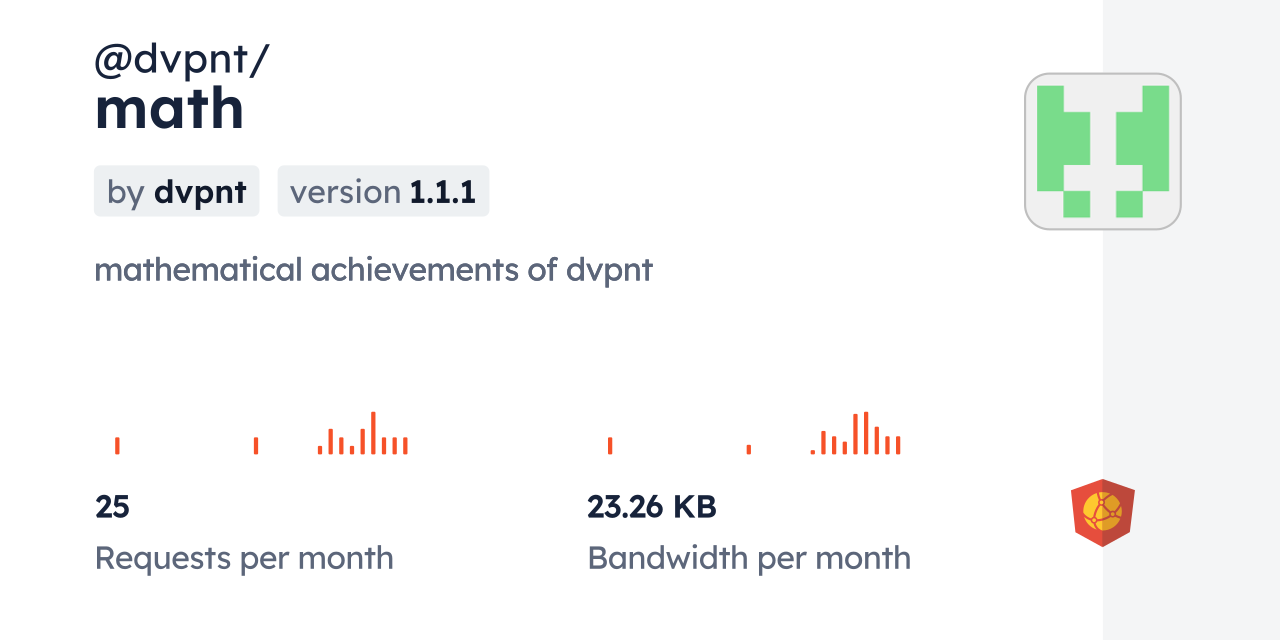 @dvpnt/math CDN by jsDelivr - A CDN for npm and GitHub