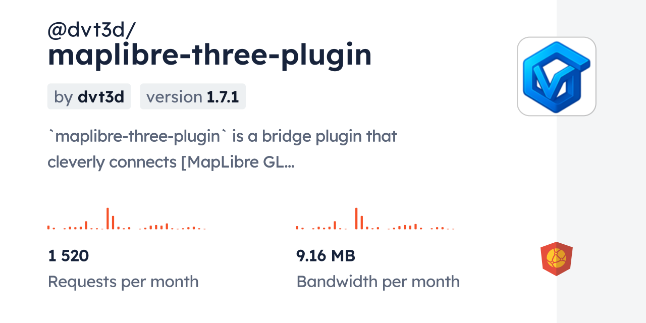 @dvt3d/maplibre-three-plugin CDN by jsDelivr - A CDN for npm and GitHub