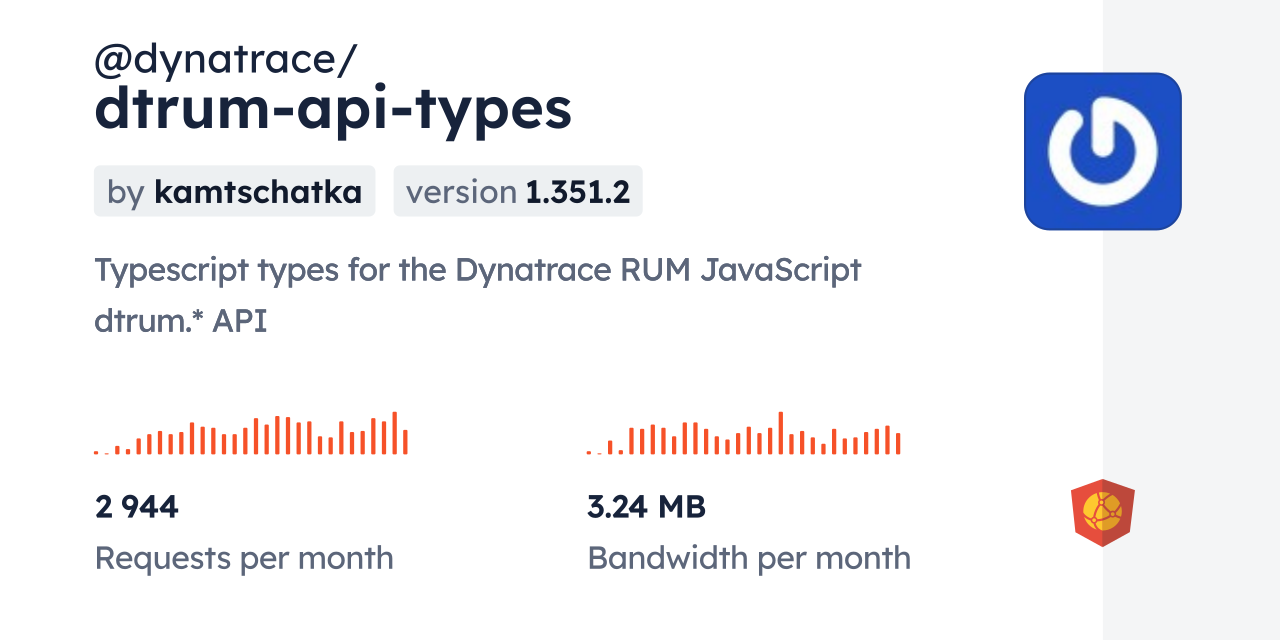 @dynatrace/dtrum-api-types CDN by jsDelivr - A CDN for npm and GitHub