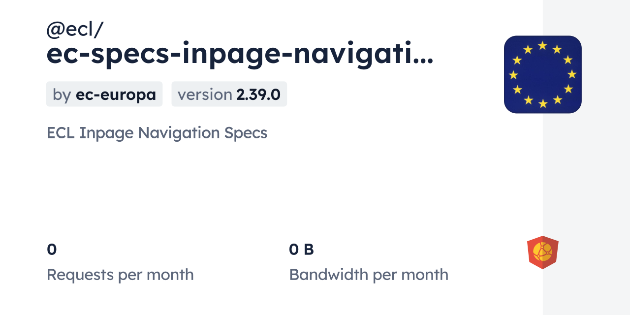 @ecl/ec-specs-inpage-navigation CDN by jsDelivr - A CDN for npm and GitHub