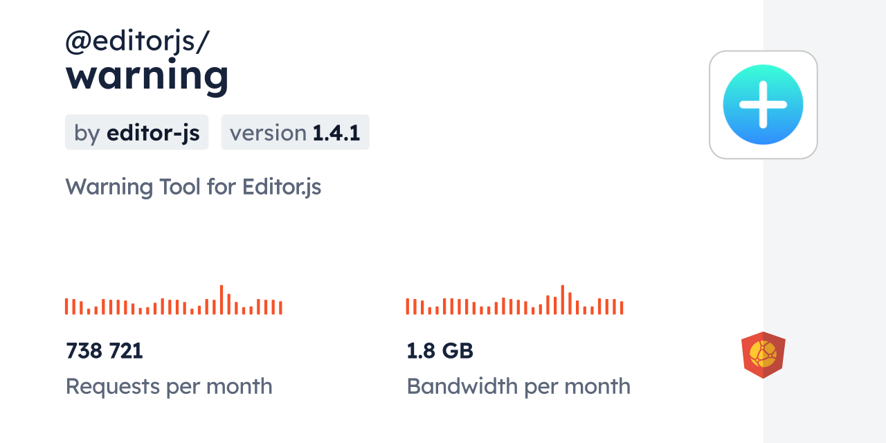 @editorjs/warning CDN by jsDelivr - A CDN for npm and GitHub