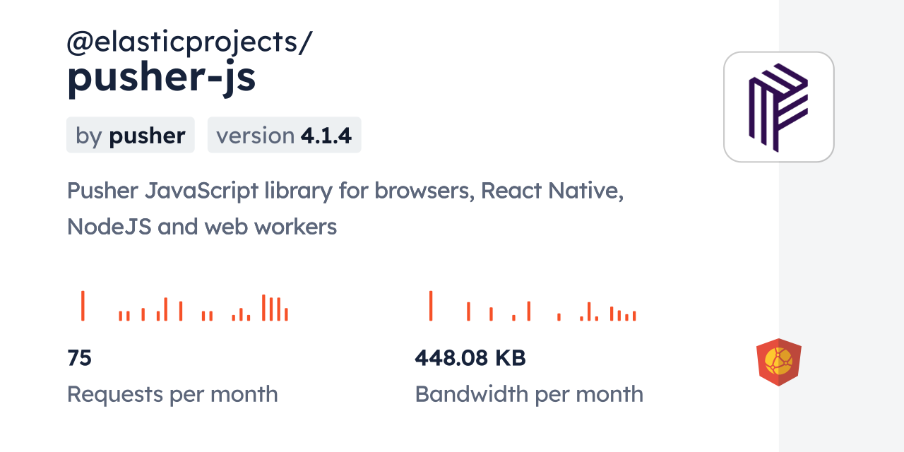 @elasticprojects/pusher-js CDN by jsDelivr - A CDN for npm and GitHub