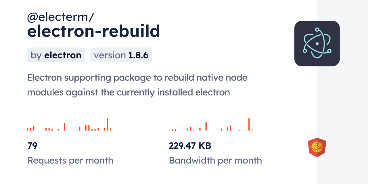 @electerm/electron-rebuild CDN by jsDelivr - A CDN for npm and GitHub