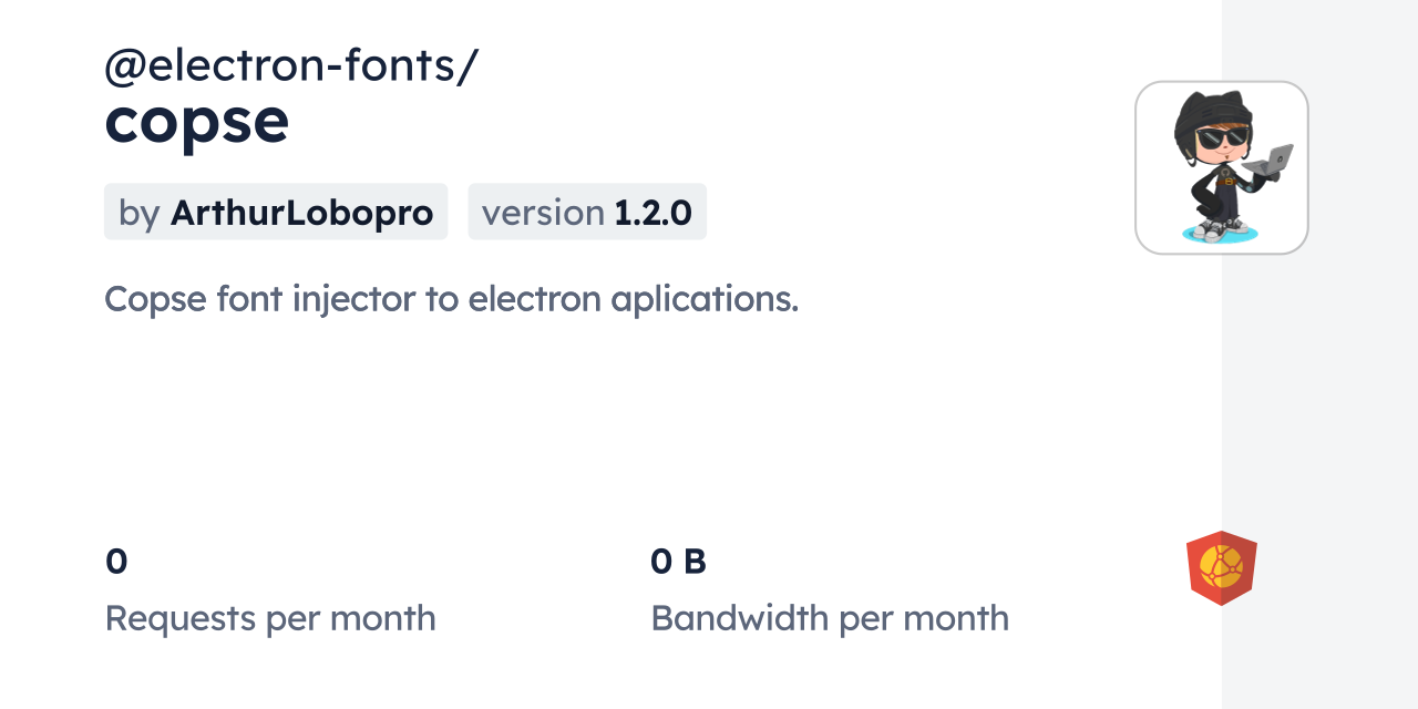@electron-fonts/copse CDN by jsDelivr - A CDN for npm and GitHub