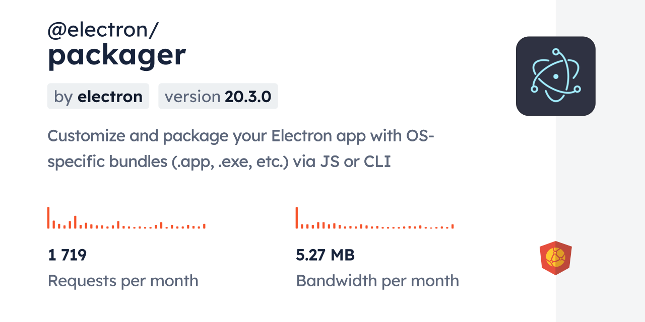 @electron/packager CDN by jsDelivr - A CDN for npm and GitHub