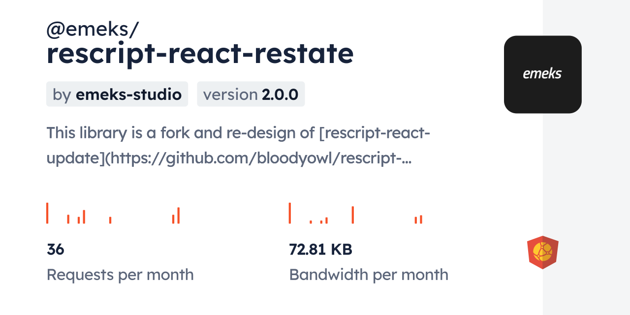 @emeks/rescript-react-restate CDN by jsDelivr - A CDN for npm and GitHub