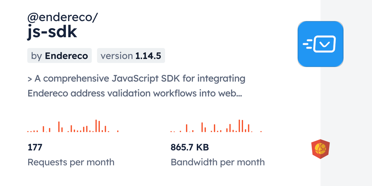 @endereco/js-sdk CDN by jsDelivr - A CDN for npm and GitHub