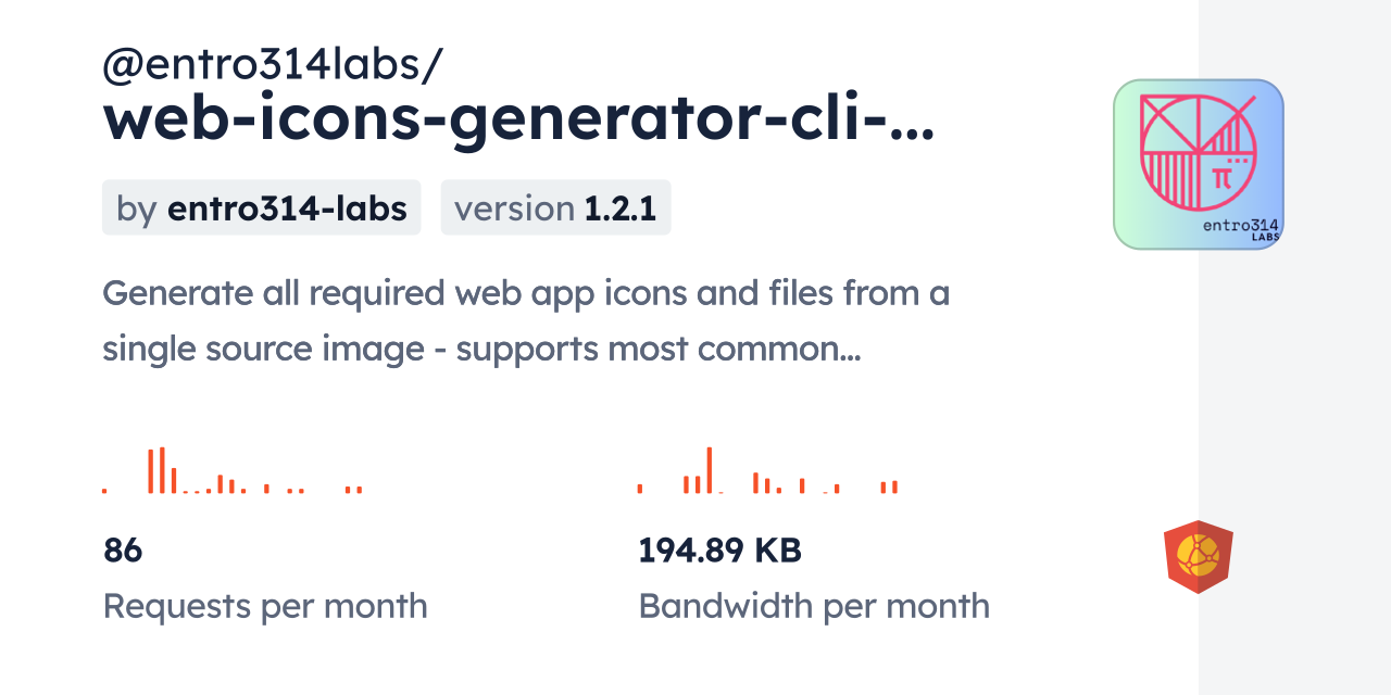 @entro314labs/web-icons-generator-cli-mcp CDN by jsDelivr - A CDN for ...