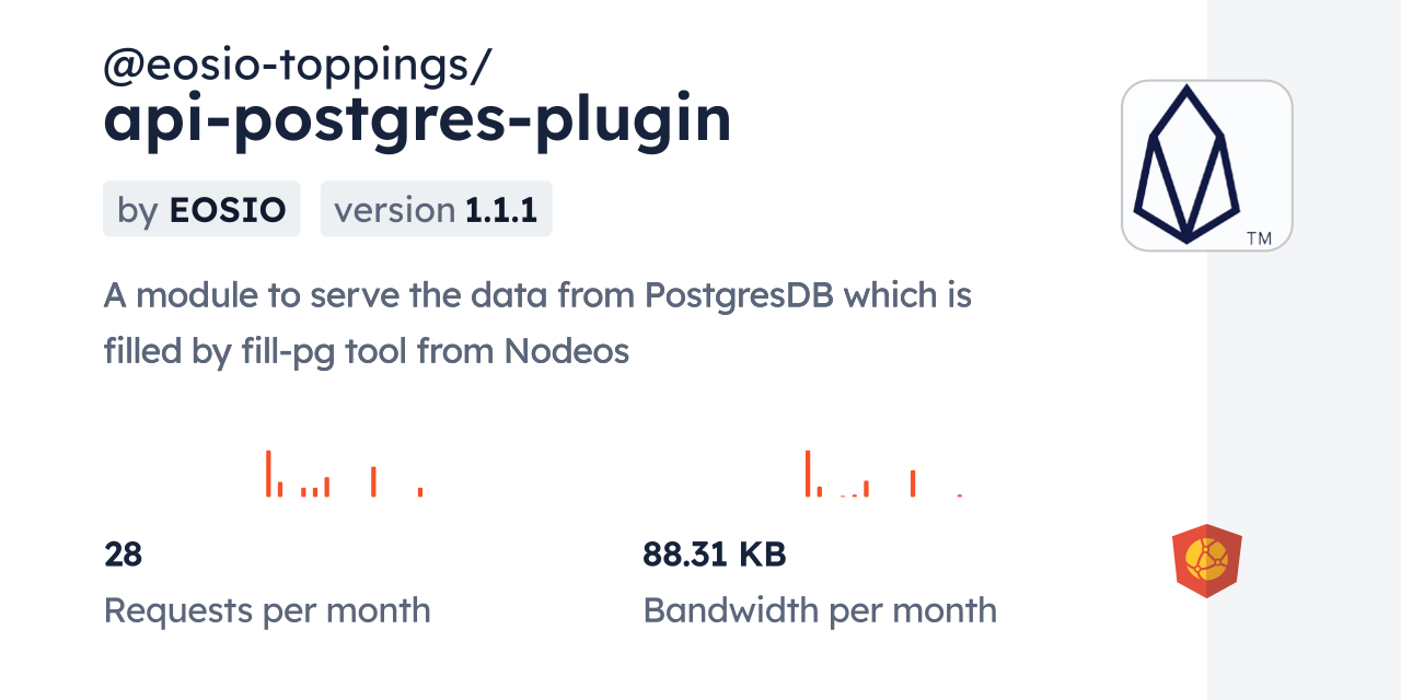 @eosio-toppings/api-postgres-plugin CDN by jsDelivr - A CDN for npm and ...