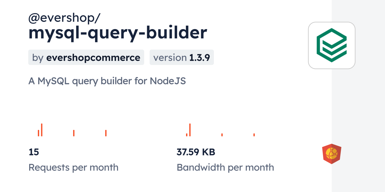 @evershop/mysql-query-builder CDN by jsDelivr - A CDN for npm and GitHub