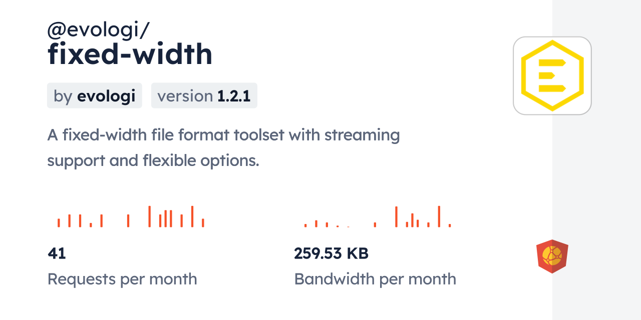 @evologi/fixed-width CDN by jsDelivr - A CDN for npm and GitHub