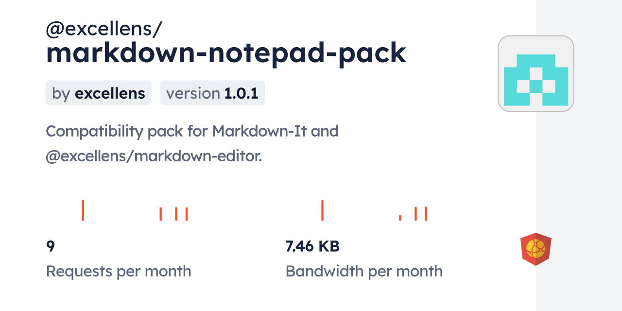 @excellens/markdown-notepad-pack CDN by jsDelivr - A CDN for npm and GitHub