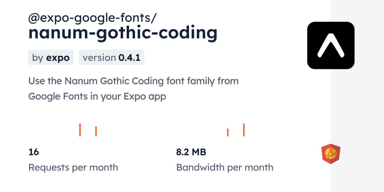 @expo-google-fonts/nanum-gothic-coding CDN by jsDelivr - A CDN for npm ...