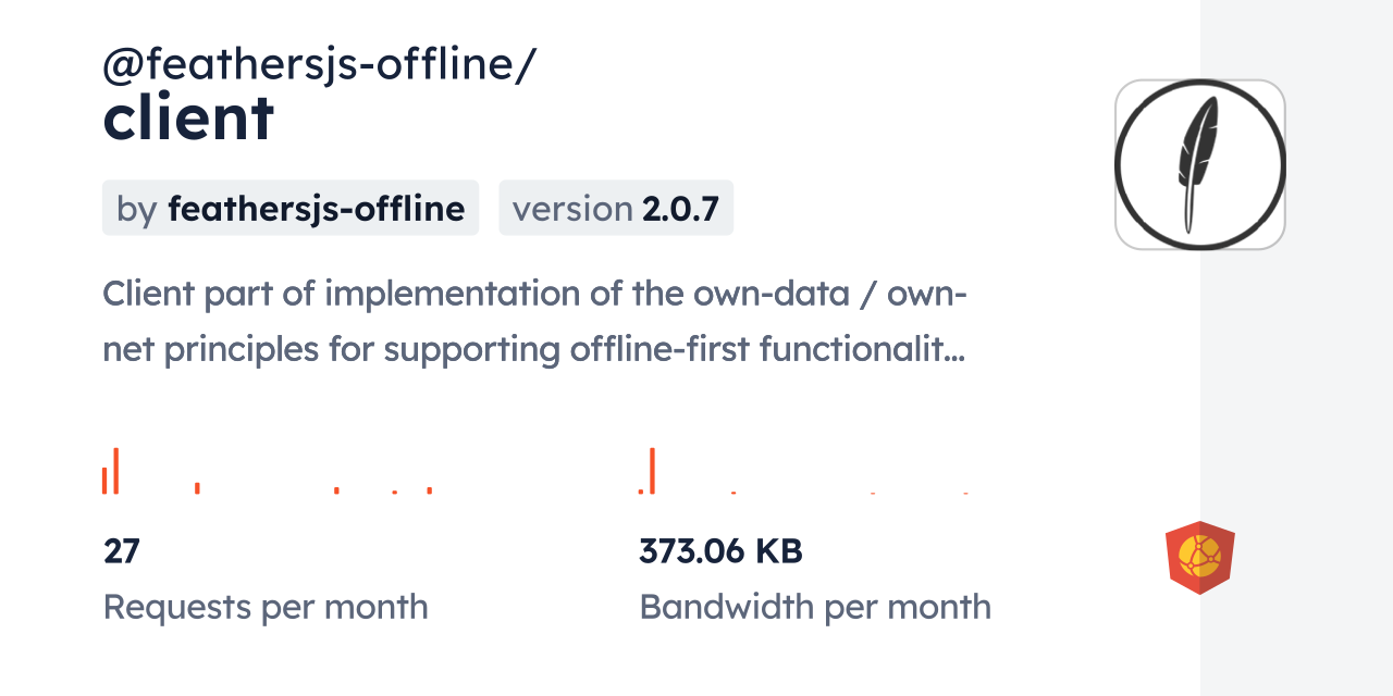 @feathersjs-offline/client CDN by jsDelivr - A CDN for npm and GitHub