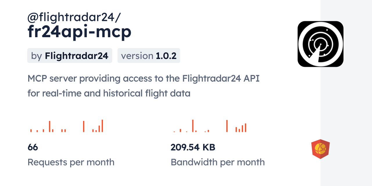 @flightradar24/fr24api-mcp CDN by jsDelivr - A CDN for npm and GitHub
