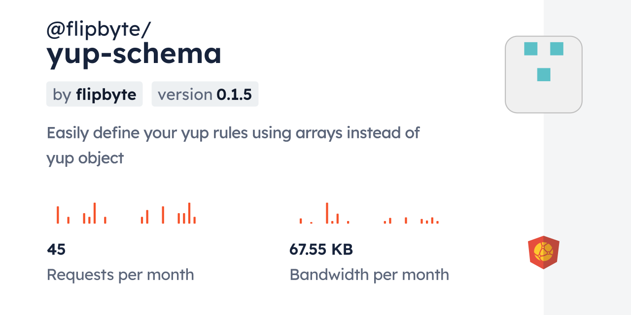 @flipbyte/yup-schema CDN by jsDelivr - A CDN for npm and GitHub