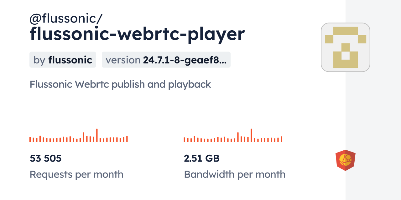 @flussonic/flussonic-webrtc-player CDN by jsDelivr - A CDN for npm and ...