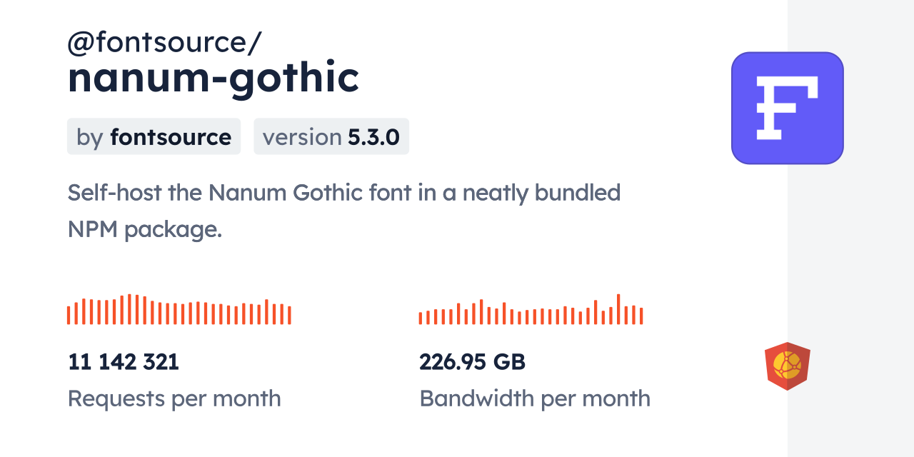 @fontsource/nanum-gothic CDN by jsDelivr - A CDN for npm and GitHub