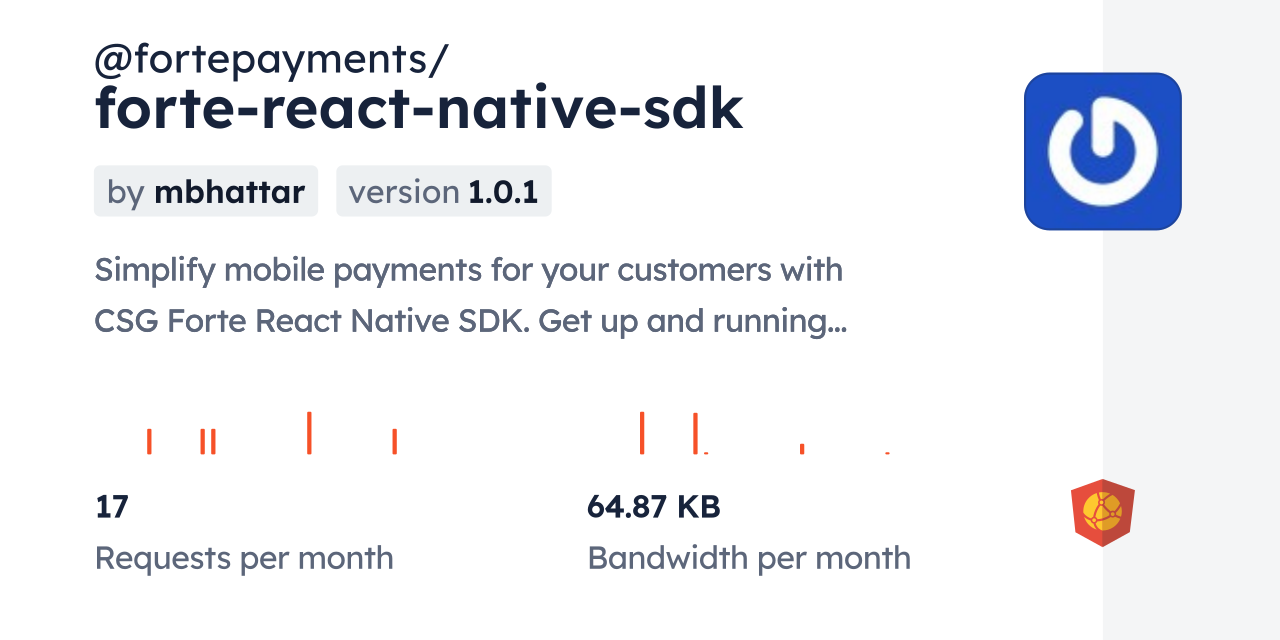 @fortepayments/forte-react-native-sdk CDN by jsDelivr - A CDN for npm ...