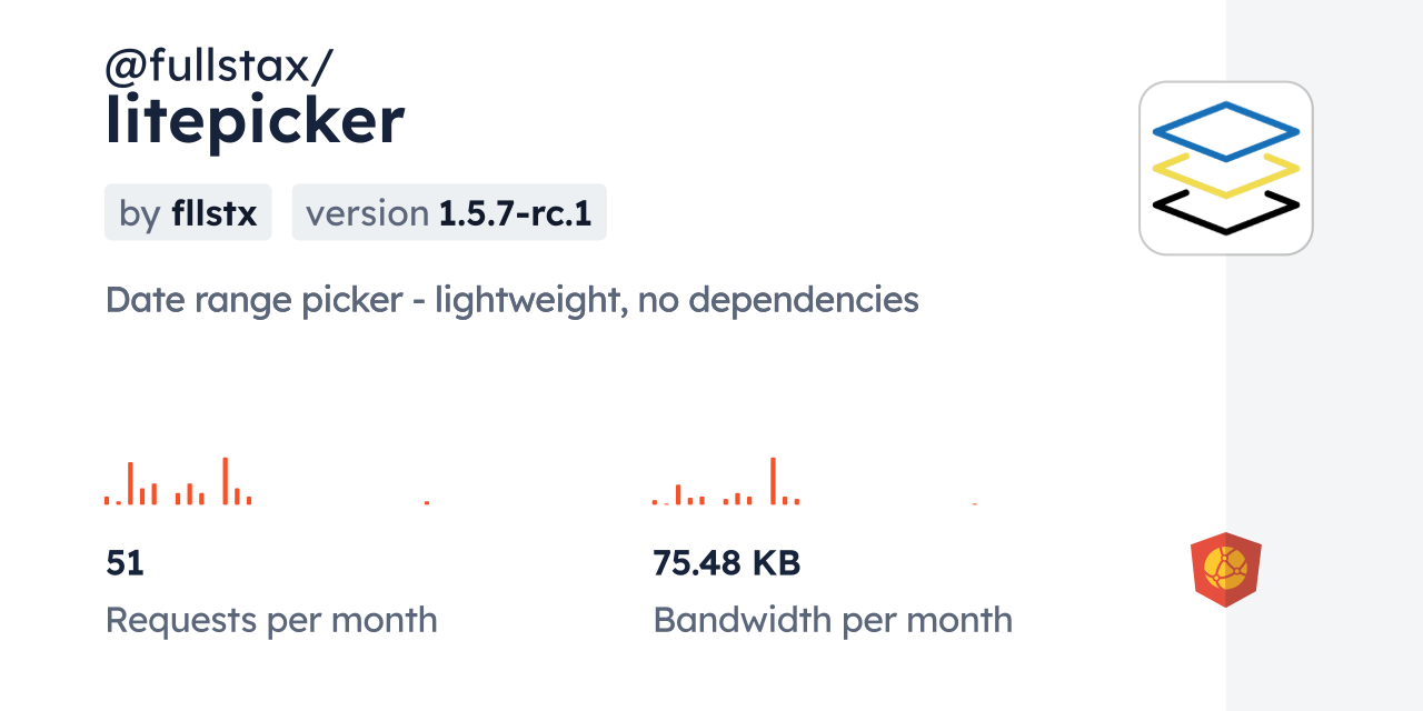 @fullstax/litepicker CDN by jsDelivr - A CDN for npm and GitHub