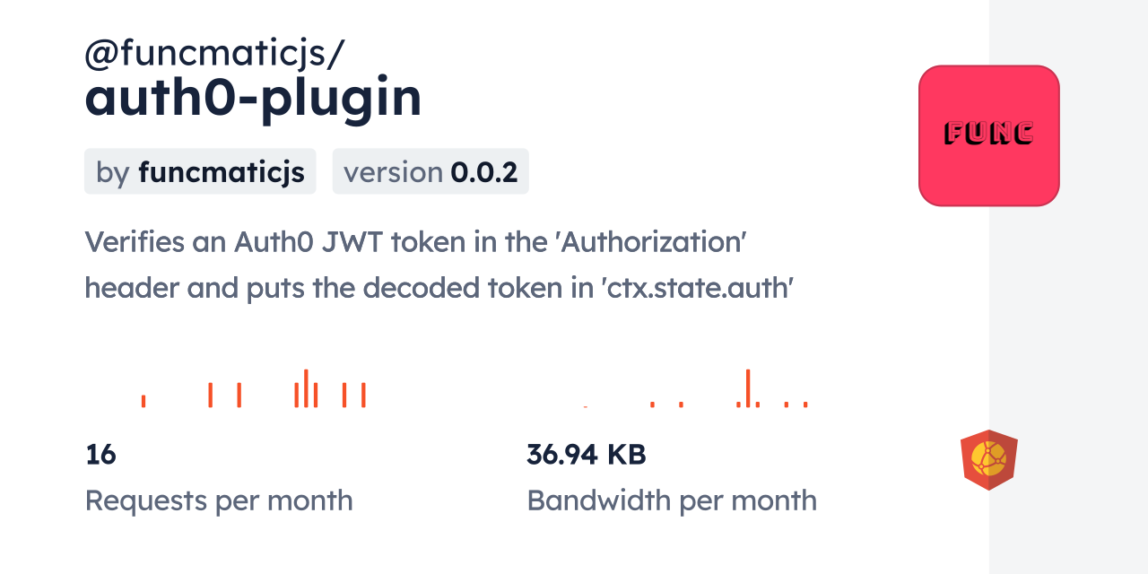 @funcmaticjs/auth0-plugin CDN by jsDelivr - A CDN for npm and GitHub