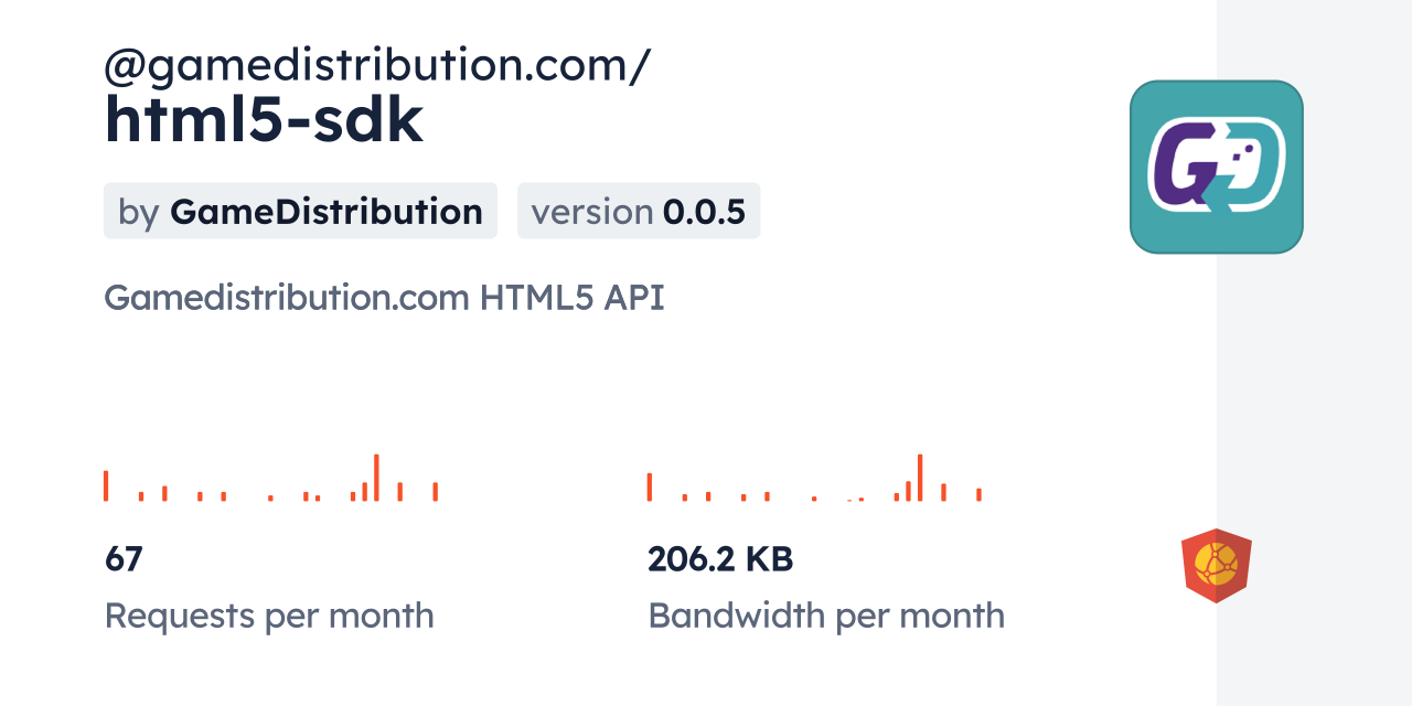 @gamedistribution.com/html5-sdk CDN by jsDelivr - A CDN for npm and GitHub