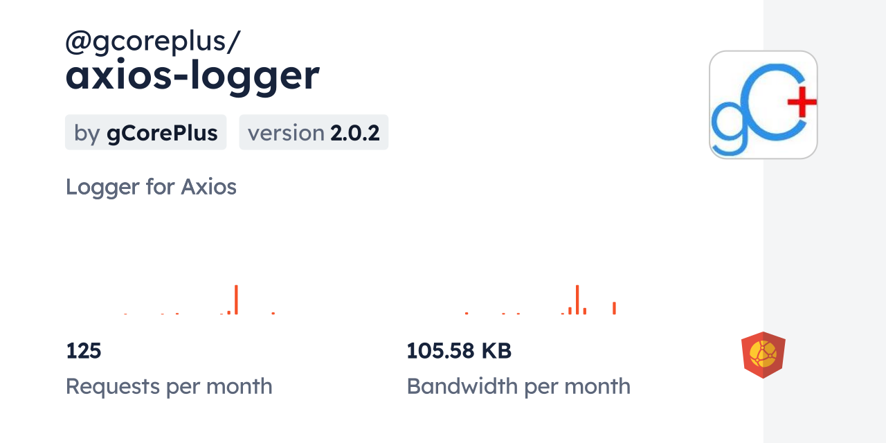 @gcoreplus/axios-logger CDN by jsDelivr - A CDN for npm and GitHub