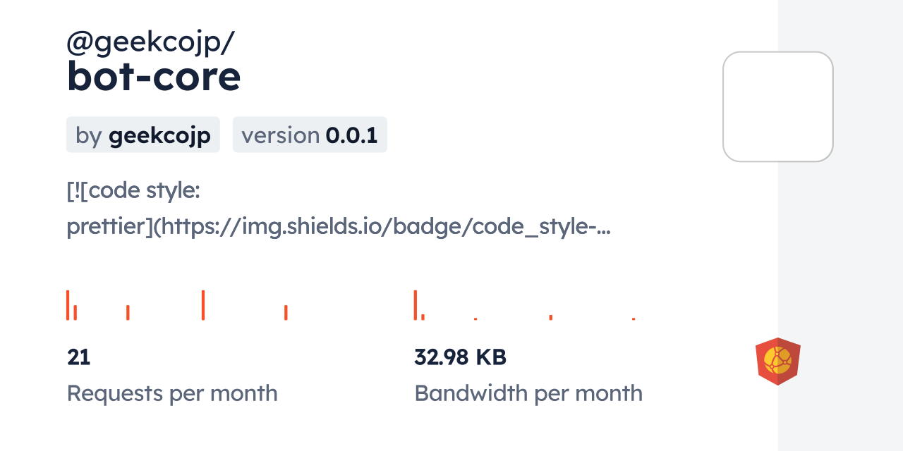 @geekcojp/bot-core CDN by jsDelivr - A CDN for npm and GitHub