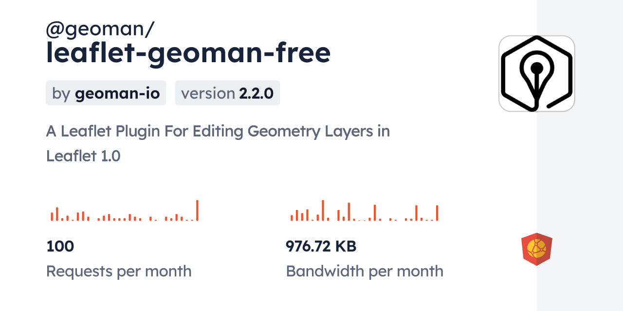 @geoman/leaflet-geoman-free CDN by jsDelivr - A CDN for npm and GitHub