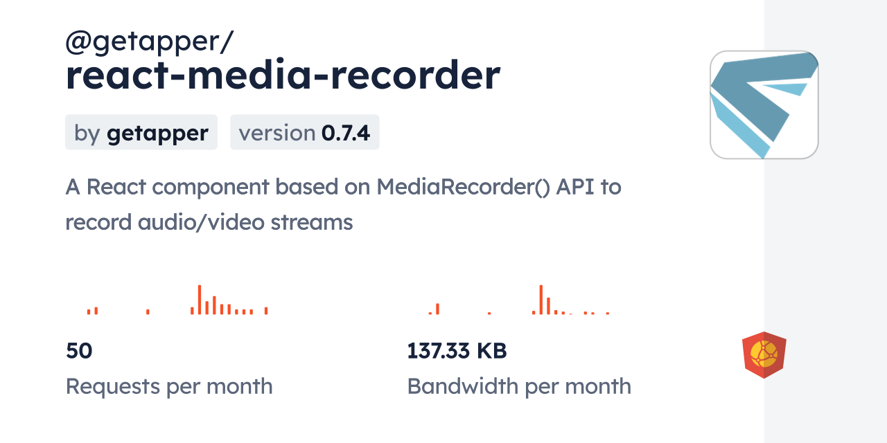 @getapper/react-media-recorder CDN by jsDelivr - A CDN for npm and GitHub