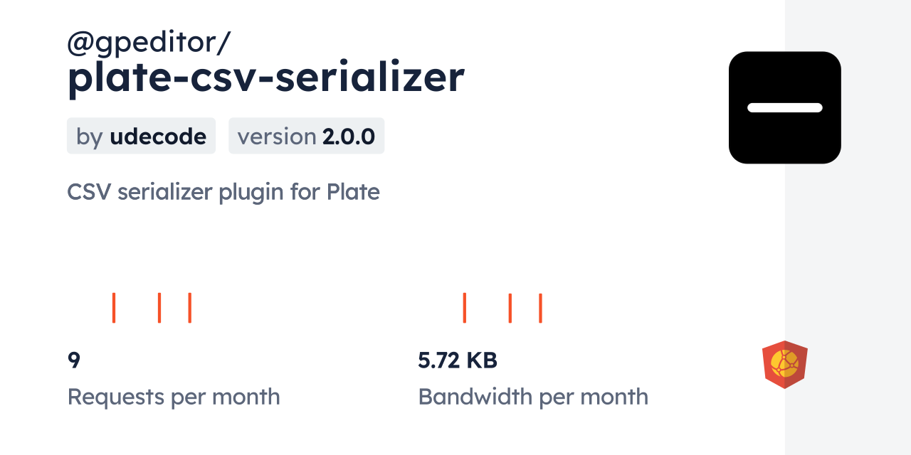 @gpeditor/plate-csv-serializer CDN by jsDelivr - A CDN for npm and GitHub