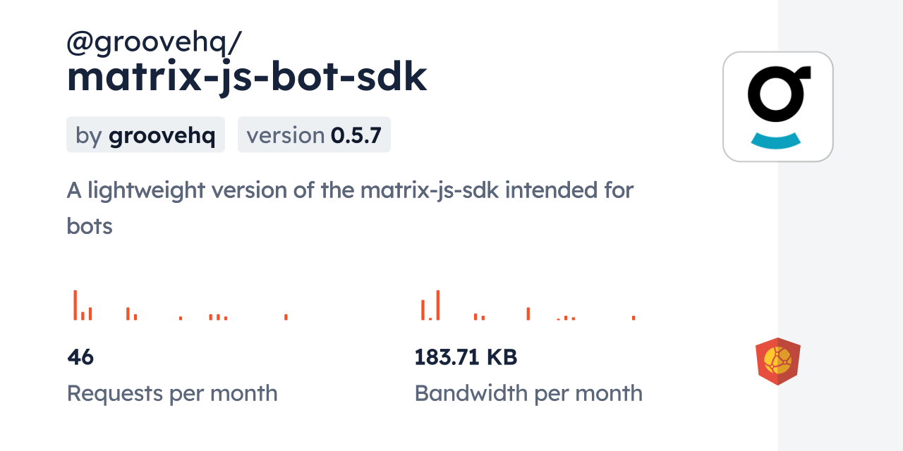 @groovehq/matrix-js-bot-sdk CDN by jsDelivr - A CDN for npm and GitHub