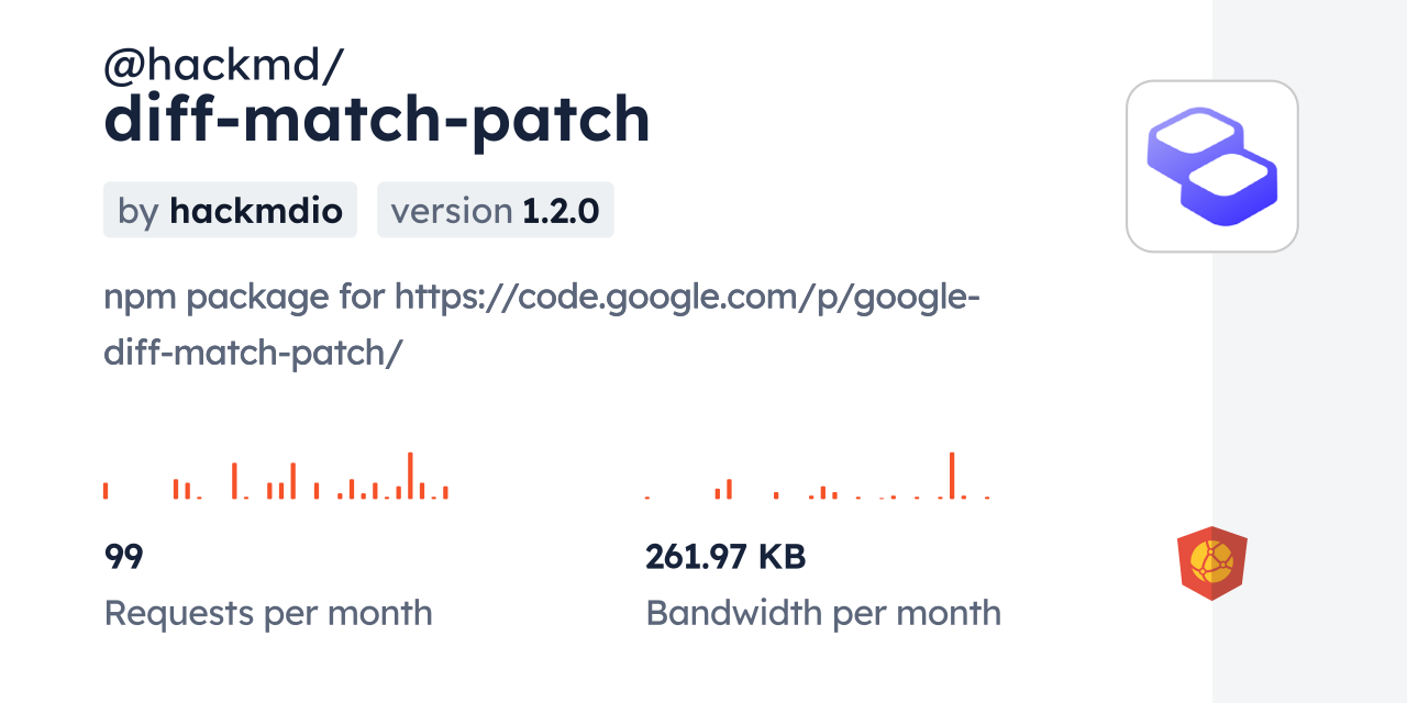 @hackmd/diff-match-patch CDN by jsDelivr - A CDN for npm and GitHub