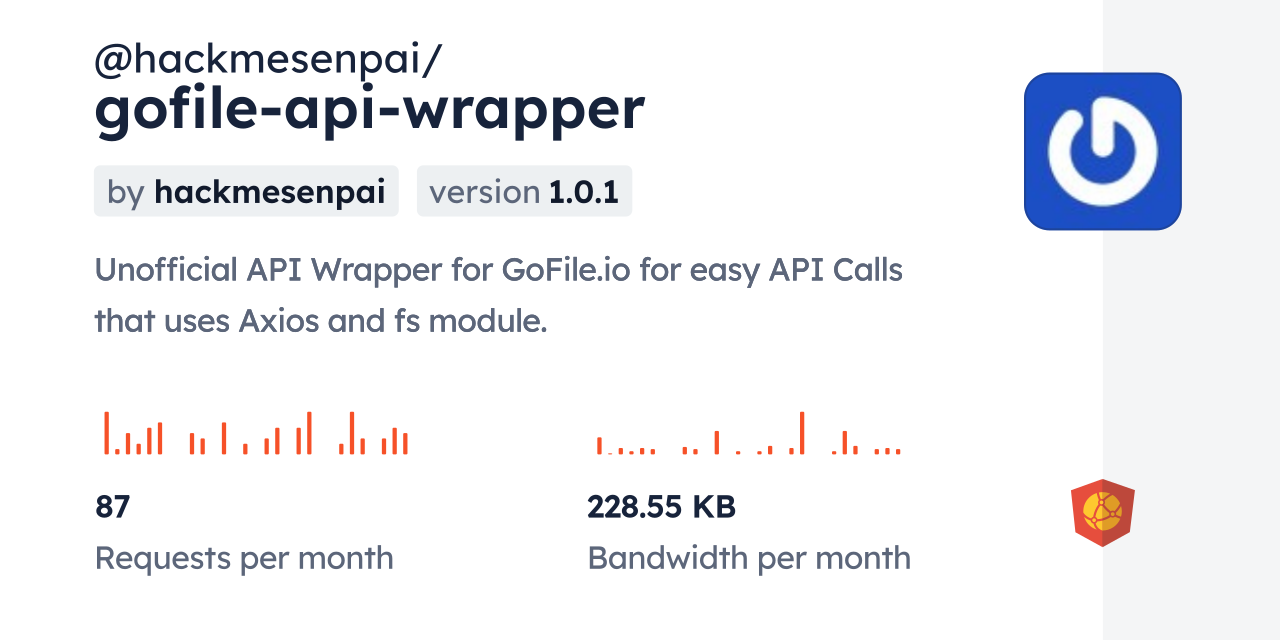@hackmesenpai/gofile-api-wrapper CDN by jsDelivr - A CDN for npm and GitHub