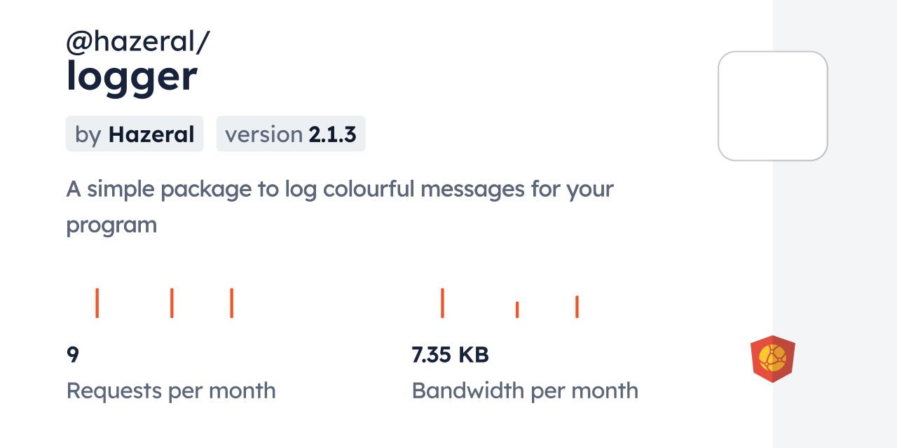 @hazeral/logger CDN by jsDelivr - A CDN for npm and GitHub