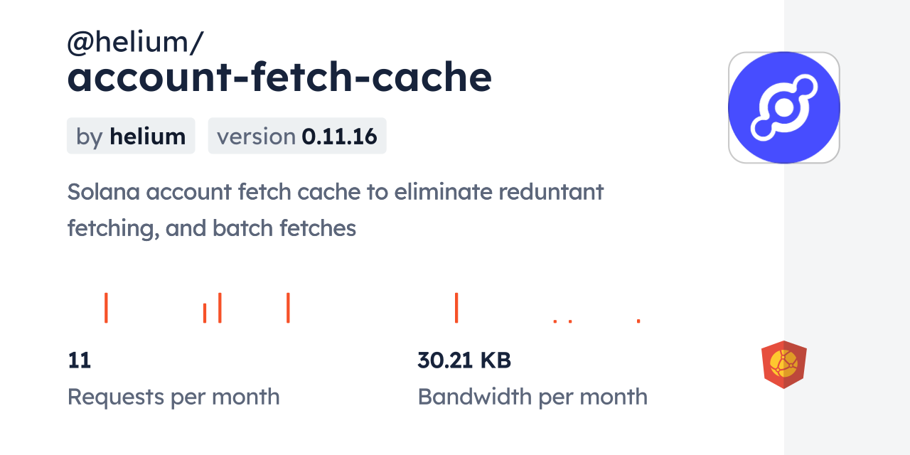 @helium/account-fetch-cache CDN by jsDelivr - A CDN for npm and GitHub