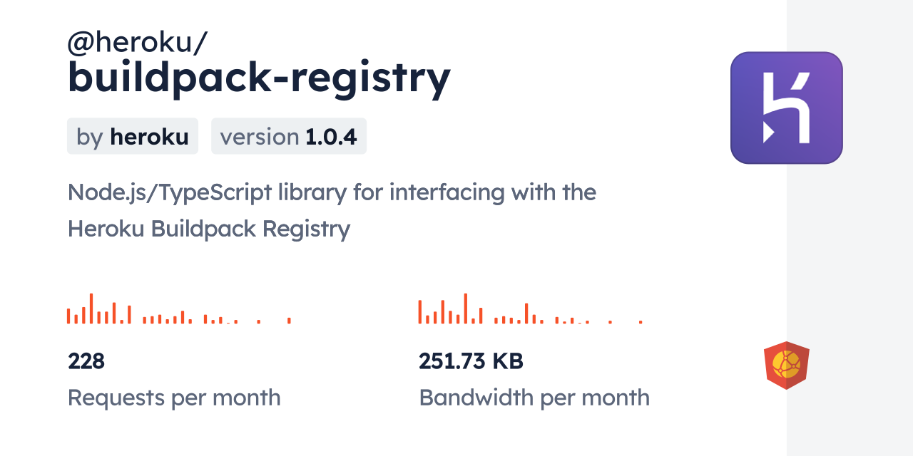 @heroku/buildpack-registry CDN by jsDelivr - A CDN for npm and GitHub