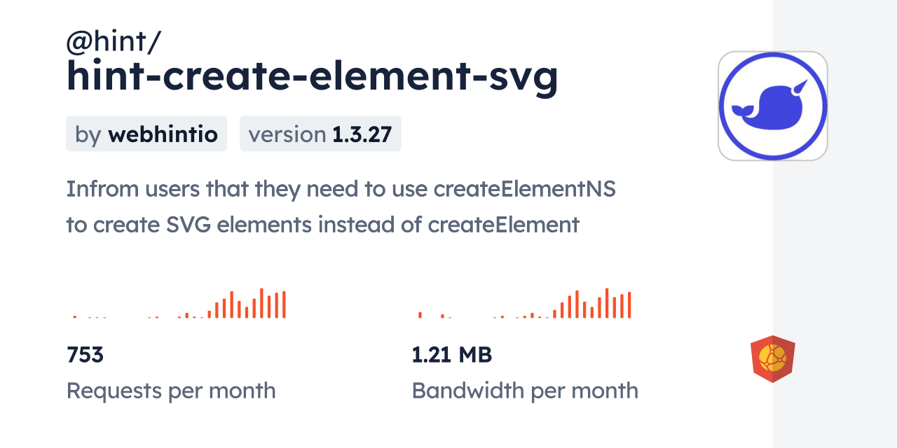 @hint/hint-create-element-svg CDN by jsDelivr - A CDN for npm and GitHub