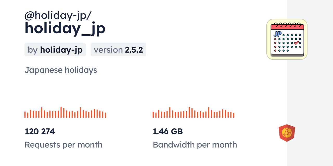 @holiday-jp/holiday_jp CDN by jsDelivr - A CDN for npm and GitHub