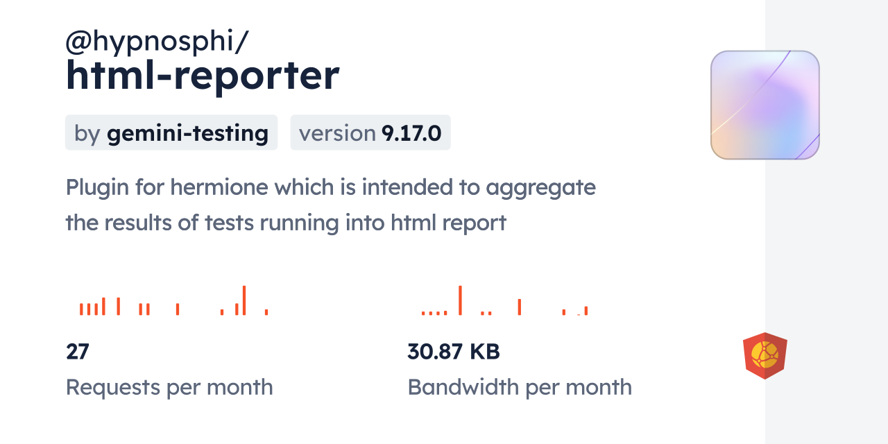 @hypnosphi/html-reporter CDN by jsDelivr - A CDN for npm and GitHub