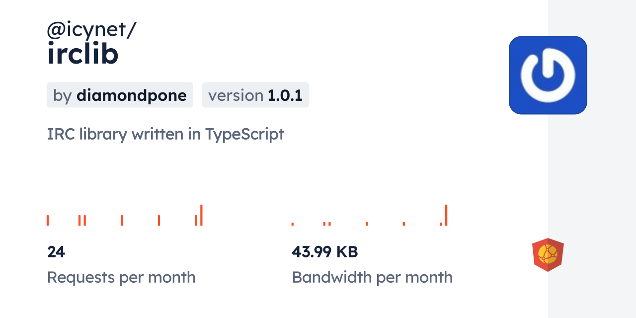 @icynet/irclib CDN by jsDelivr - A CDN for npm and GitHub