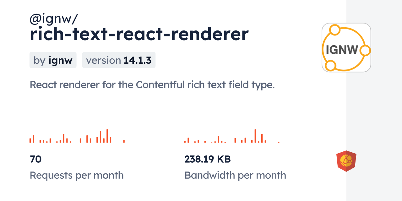 @ignw/rich-text-react-renderer CDN by jsDelivr - A CDN for npm and GitHub