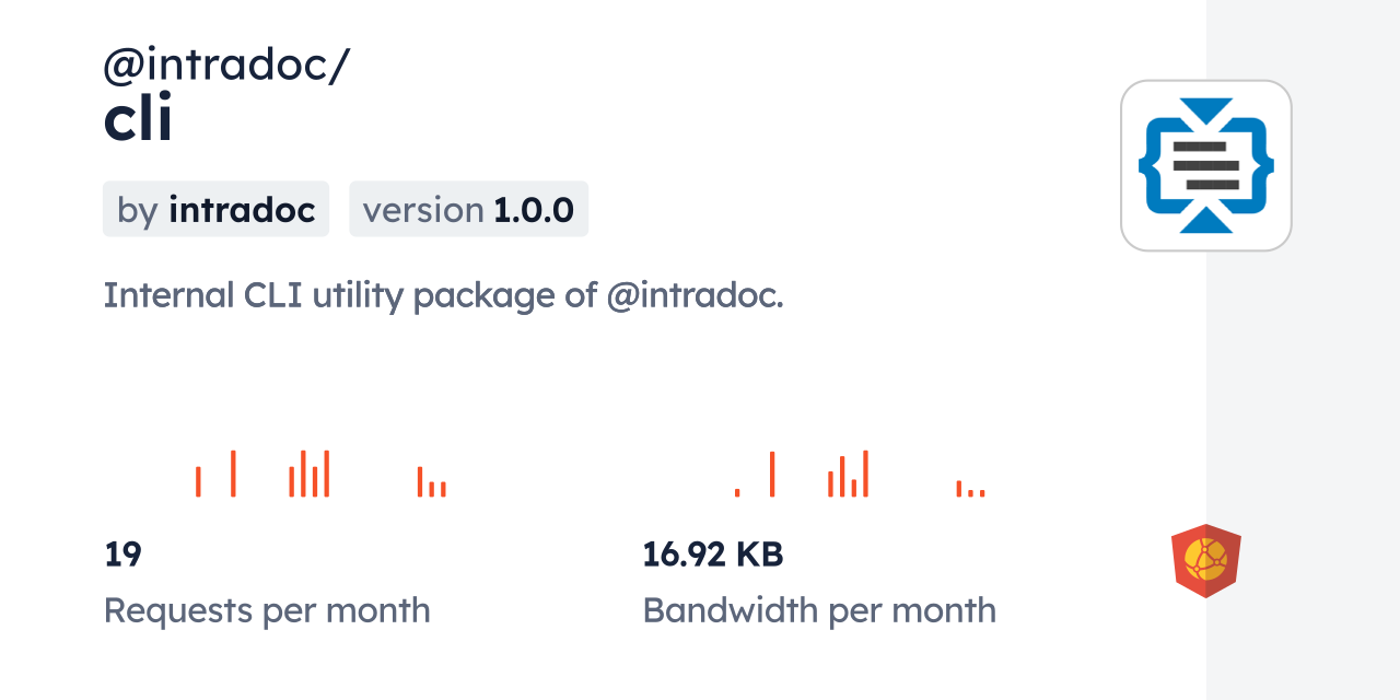 @intradoc/cli CDN by jsDelivr - A CDN for npm and GitHub