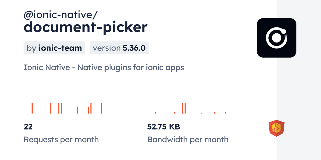 @ionic-native/document-picker CDN by jsDelivr - A CDN for npm and GitHub