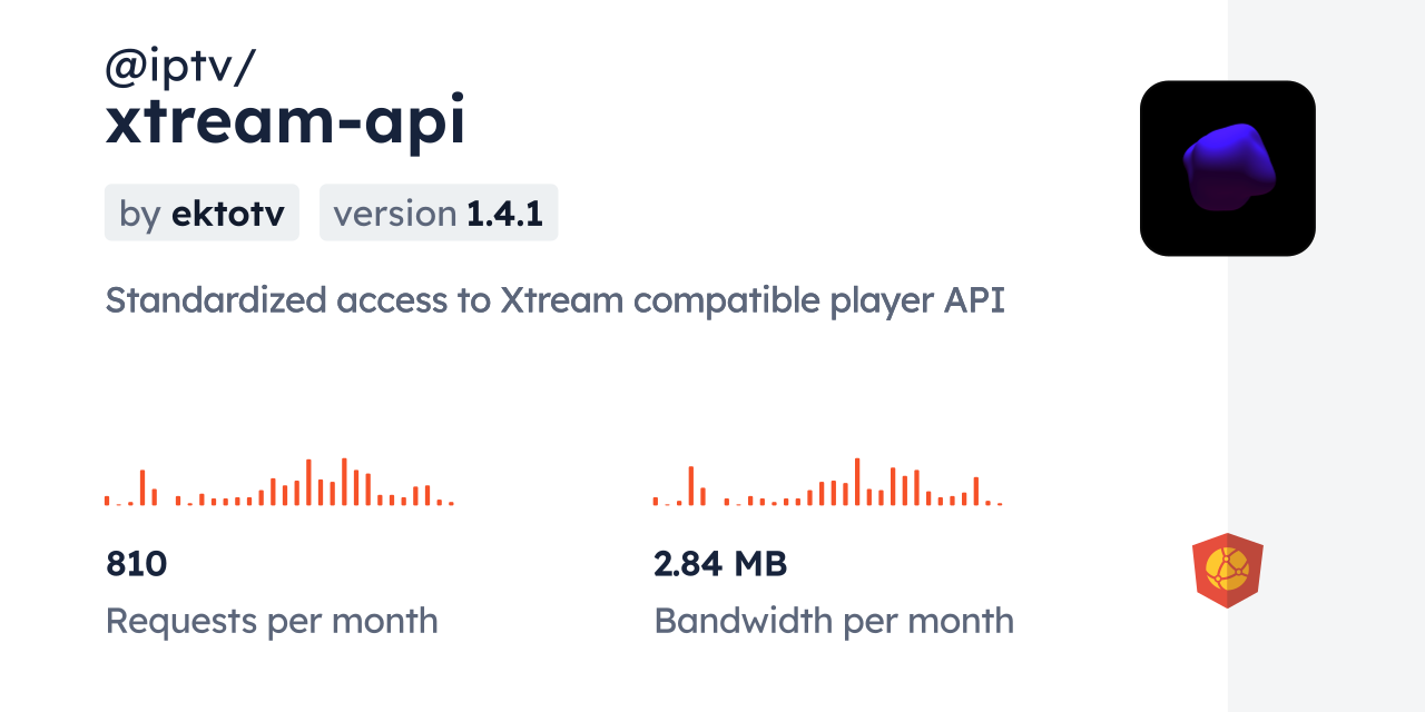 @iptv/xtream-api CDN by jsDelivr - A CDN for npm and GitHub