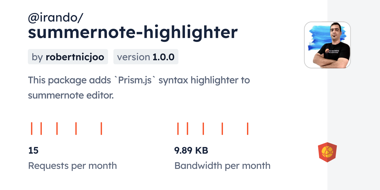 @irando/summernote-highlighter CDN by jsDelivr - A CDN for npm and GitHub