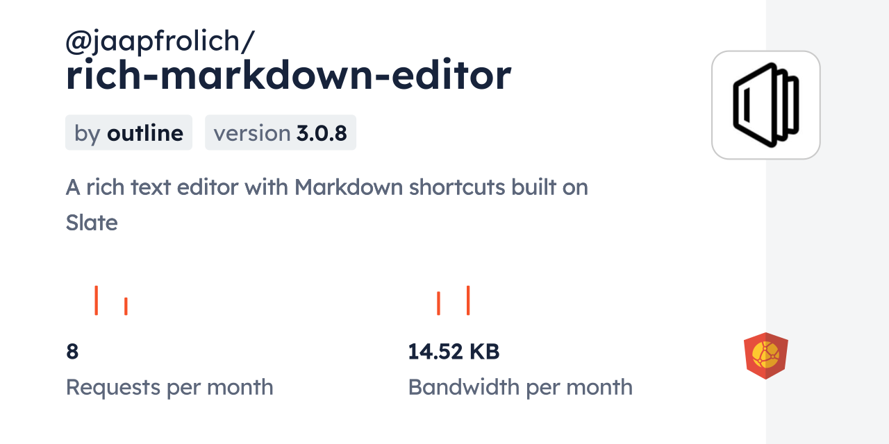 @jaapfrolich/rich-markdown-editor CDN by jsDelivr - A CDN for npm and ...