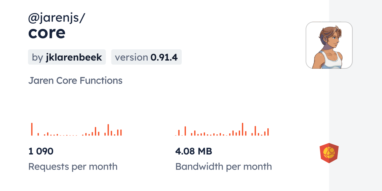 @jarenjs/core CDN by jsDelivr - A CDN for npm and GitHub