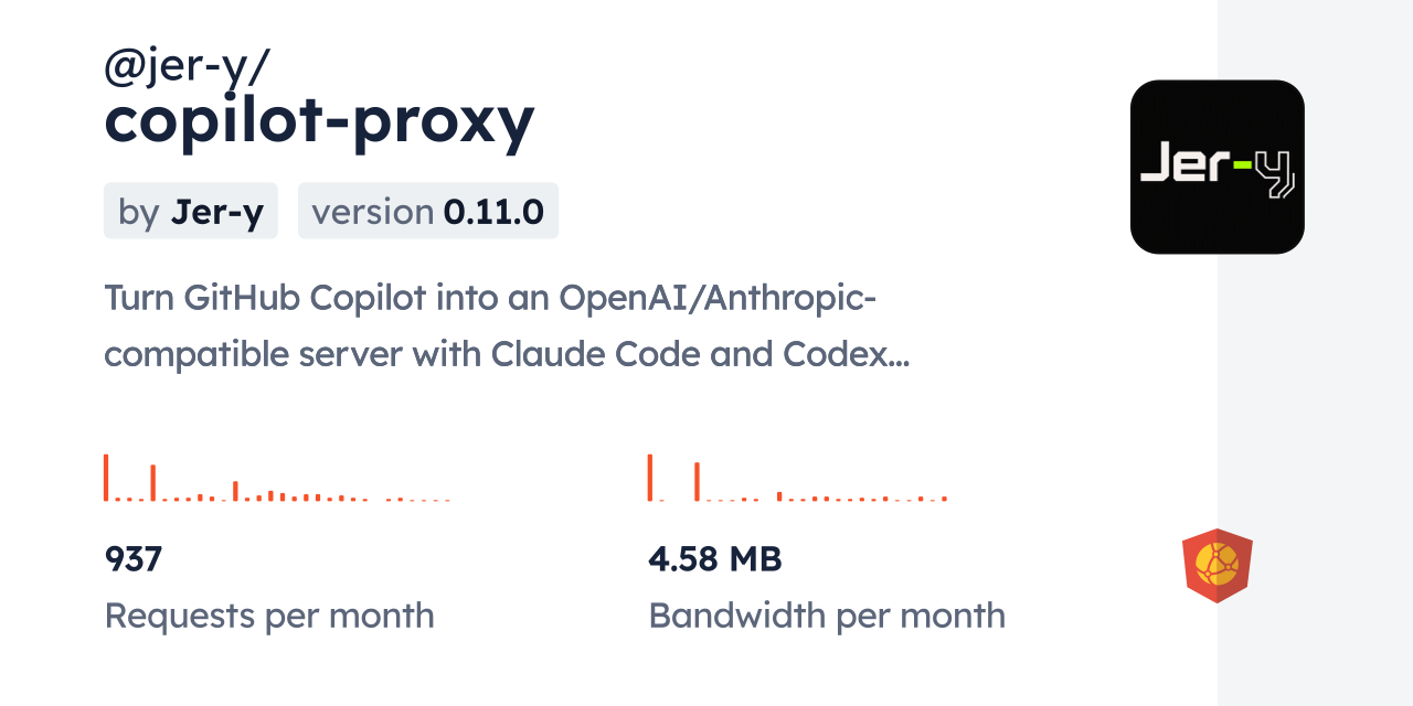 @jer-y/copilot-proxy CDN by jsDelivr - A CDN for npm and GitHub